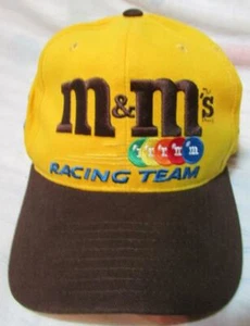M&M's Racing Team Gorra Amarilla Sombrero NUEVO Crew Diseño Deportivo con Correa Ajustable #36 - Imagen 1 de 4