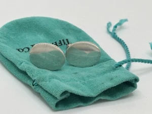 Tiffany & Co. Oval Cufflinks  Sterling Silver 925 - Picture 1 of 4