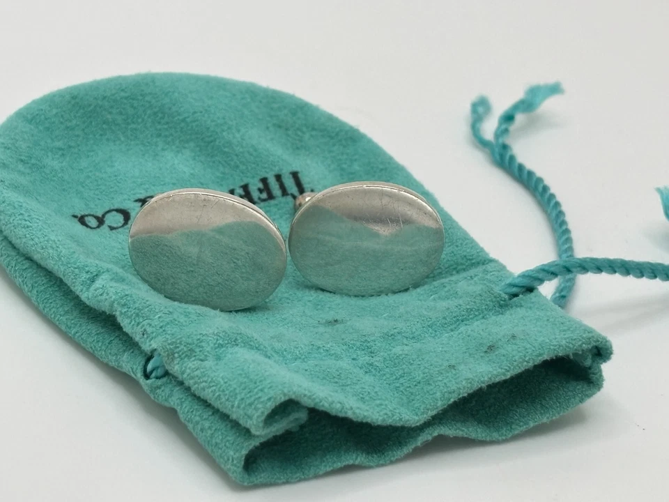 Tiffany & Co. Gemelos ovalados de plata de ley 925 Foto 1 de 1