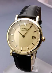 MONTRE RAYMOND WEIL - PLAQUE OR 18 CARATS - QUARTZ - Imagen 1 de 2