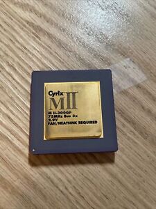 Cyrix MII 300GP 75 MHZ Bus 3X 2.9v Ceramic CPU Processor Gold Pins VTG