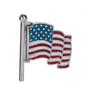 God Bless America Swivel Flag Charm - Picture 1 of 4