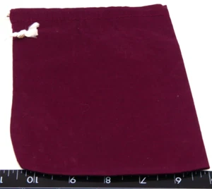 1989 Scrabble Deluxe Edition Board Game Letter Tile Maroon Drawstring Bag Only - Picture 1 of 3