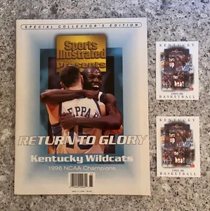 Sports Illustrated April 1996 Kentucky Wildcats NCAA Champions & 2 Spielpläne - Bild 1 von 5