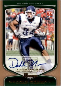 Autógrafos de novato Bowman 2009 bronce #129 Donald Brown automático/99 - casi nuevo- como nuevo - Imagen 1 de 2