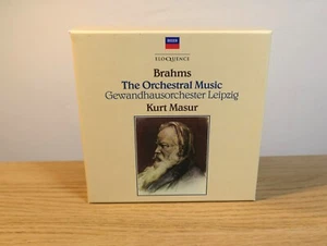 Brahms The Orchestral Music Kurt Masur Decca Eloquence 8 CD Box Set *LIKE NEW* - Picture 1 of 3