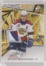 2021-22 Upper Deck SP Game Used CHL Edition Gold /49 Dylan Guenther #18 Patch