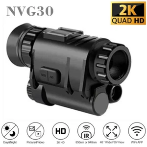 NVG30 Helmet WIFI Night Vision Monocular Wide View 40° 940nm IR Digital Starligh - Picture 1 of 8