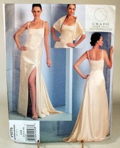 Pattern Misses Evening Dress and Stole Size 4-10 Chado Ralph Rucci Vogue V1075 - Picture 1 of 2