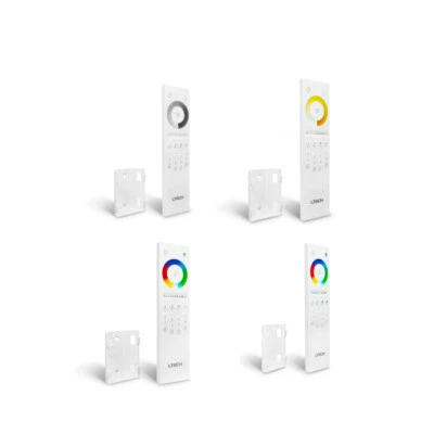 LTECH Q1 single color Q2 CCT Q4 RGBW RGB Q5 RGB CCT 4 ZONE RF 2.4G Touch remote - Image 1 of 4