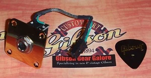 Gibson Les Paul Jack Assembly Gold Quick Connect HP Guitar Parts Project Custom - Picture 1 of 3