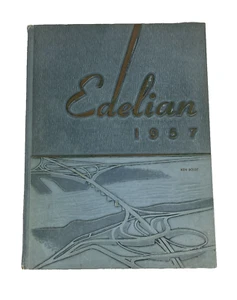 "Edelian" 1957 Edward Drummond Libbey High School Anuario Toledo Ohio - Imagen 1 de 9