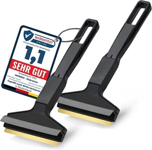 Ice Scraper Brass Blade Ice Scraper for Car 2 Pack Ice Scrapers for Car Winds... - Picture 1 of 1