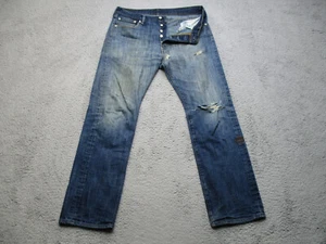 Jeans vintage Levis 501 uomo 34x32 stone wash bottoni mosca denim sbiadito invecchiato - Foto 1 di 16