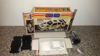 KIT AUDI 4 SPORT RALLY POLISTIL SCALA 1/25 NEW IN BOX CON DECALS E ISTRUZIONI - Immagine 1 di 4