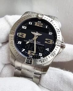 BREITLING Aerospace EVO Quartz 43mm Black Dial Titanium Mens Watch E79363101B1E1 - Picture 1 of 6