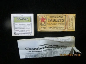 IODEX Médicos Muestra y Tabletas Chamberlain`s Caja Vacía con Instrucciones De Colección - Imagen 1 de 12