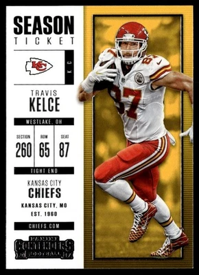 2017 Panini Contenders Base Travis Kelce Kansas City Chiefs #68 - Image 1 of 2