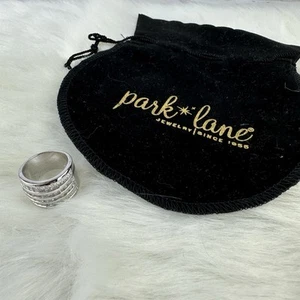 Park Lane Ring Silver Tone w/Crystals/Rhinestones Size 6.5 - Picture 1 of 3