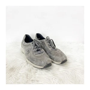 Mephisto Yael Women’s 8.5 Gray Suede Leather Comfort Walking Sneakers Shoes - Picture 1 of 15