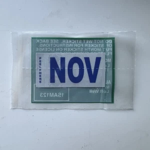 California Month Sticker (November) DMV License Plate Month Sticker Original - Foto 1 di 3