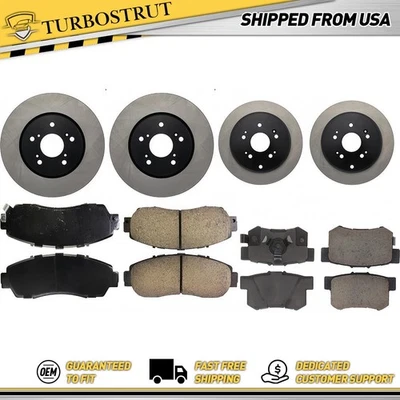 Kit de pastillas de freno delanteras y traseras originales para Acura RDX 2010-2012 2,3 L Foto 1 de 2