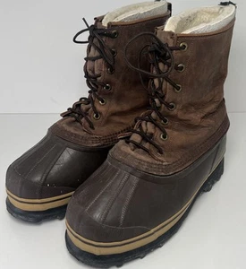 Sorel Sz 8 VTG Chieftain Waterproof Insulated Duck Boots w/ Felt Liners Canada - Picture 1 of 13