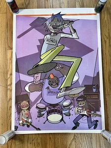 GORILLAZ VINTAGE POSTER KONG STUDIOS 2D NOODLE MURDOC RUSSEL 25 X 35 MATTE - Picture 1 of 12
