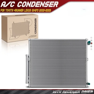 New AC Condenser For 2003-2009 Toyota 4Runner Lexus GX470 4.0L 4.7L Foto 1 de 4