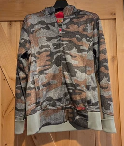 Burton Camo Dry Ride Full Zip Hoodie Damen XL pink grau braun - Bild 1 von 18