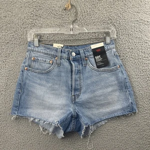 NWT Levi’s 501 Original Fit High Rise Shorts Cut Off Festival Stretch 2" Size 26 - Picture 1 of 9