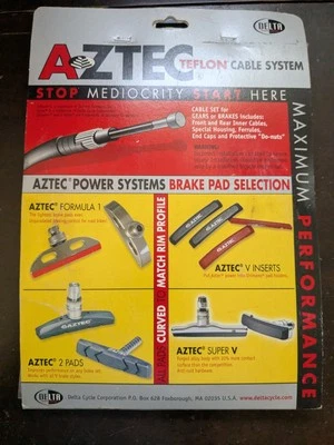 Conjunto de cabos de engrenagem asteca sistema de teflon carcaça interna traseira frontal MTN preto AC1000 - Imagem 1 de 3