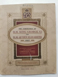 1937 Vintage FULL Cigarette Card Coronation of HM King George VI Queen Elizabeth - Picture 1 of 21