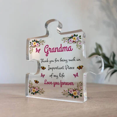 RED OCEAN Grandma Birthday Gifts Presents Standing Plaque Keepsake Christmas Grandma Gift