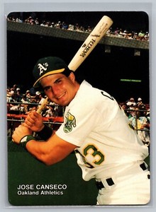 Jose Canseco 1990 Mother's Cookies #3 Baseball Card PROMO Oakland Athletics