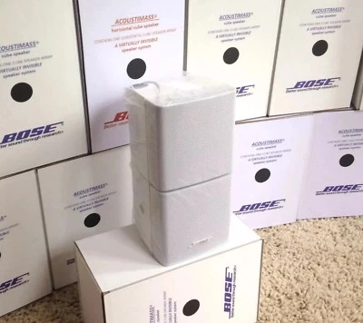 Altavoz Bose Double Cube COMO NUEVO DoubleShot Estilo de vida Acoustimass Blanco ¡Hermoso! - Imagen 1 de 4