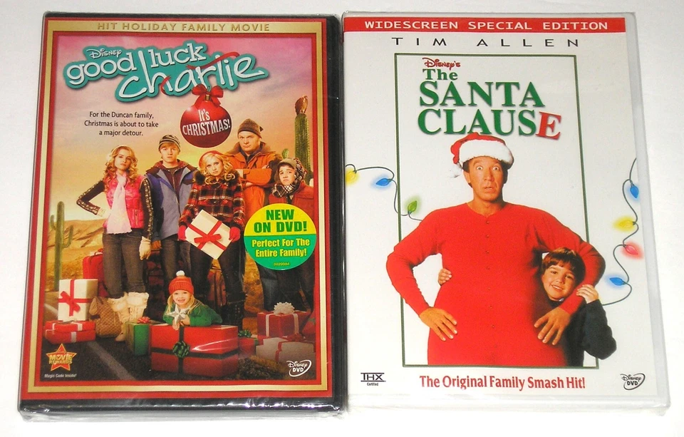 Disney DVD Lot - Good Luck Charlie: It's Christmas! & The Santa Clause (New) - Image 1 of 1