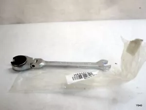 Ratchet Open End Flare Nut Wrench Chrome Vanadium Steel Silver 11mm - Picture 1 of 10