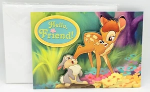 Disney Bambi Storybook Greeting Card All Occasion 3-D Foldout 2007 Hello Friend  - Picture 1 of 7