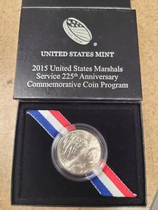 2015 U.S MARSHALS SERVICE 225TH ANNIVERSARY COMMEMORATIVE COIN PROGRAM W Box COA - Picture 1 of 3