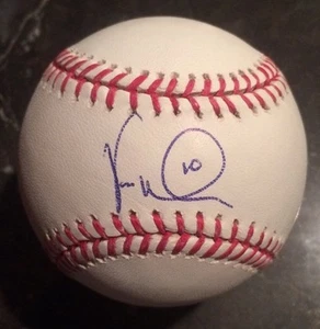 VERNON WELLS AUTOGRAPHED SIGNED OMLB BASEBALL YANKEES BLUE JAYS - Picture 1 of 6
