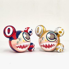 Takashi Murakami Mr. Dob Red Blue and Gold figure set ComplexCon x Bait
