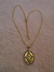 Fused Alloy Gold Plated Sterling Silver .925 Necklace - Picture 1 of 5