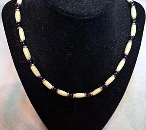 Handcrafted Native American Buffalo Bone Bead Necklace - Picture 1 of 2