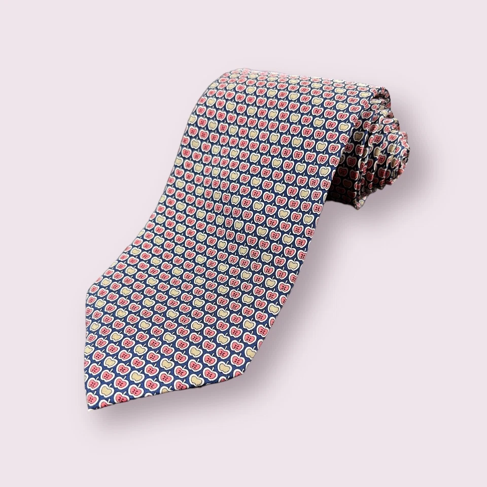 Corbata Jos A Bank Colección Ejecutiva Corbata Geométrica Fruta Manzana 100% Seda Foto 1 de 4