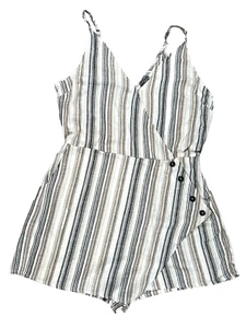 Vestido J for Justify lino/rayón crema/bronceado/negro talla XLarge nuevo con etiquetas - Imagen 1 de 12