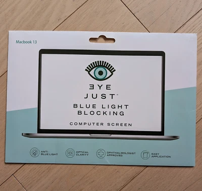 Blue Light Blocking Macbook 13 Computer Screen Cover Eye Just  NEW - Image 1 of 2