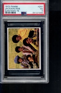 #291 the JACKSON FIVE 1972 PANINI CANTANTI PSA 3 michael jackson - Picture 1 of 1