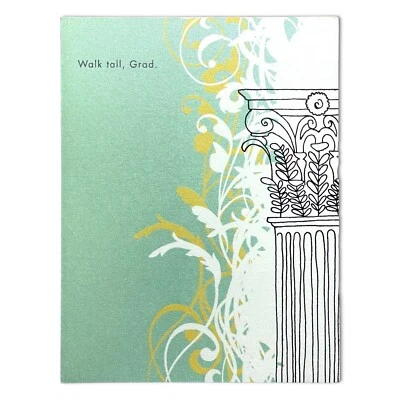 Iridescent GRADUATION CONGRATULATIONS Card, WITH GIFT INSERT by AGC +Envelope - Image 1 of 4