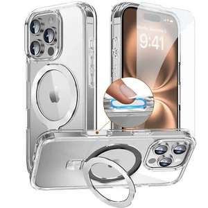 Clear Mag Safe Camera Button Case Screen Protector For iPhone 16 Pro Max 16 Plus - Picture 1 of 18